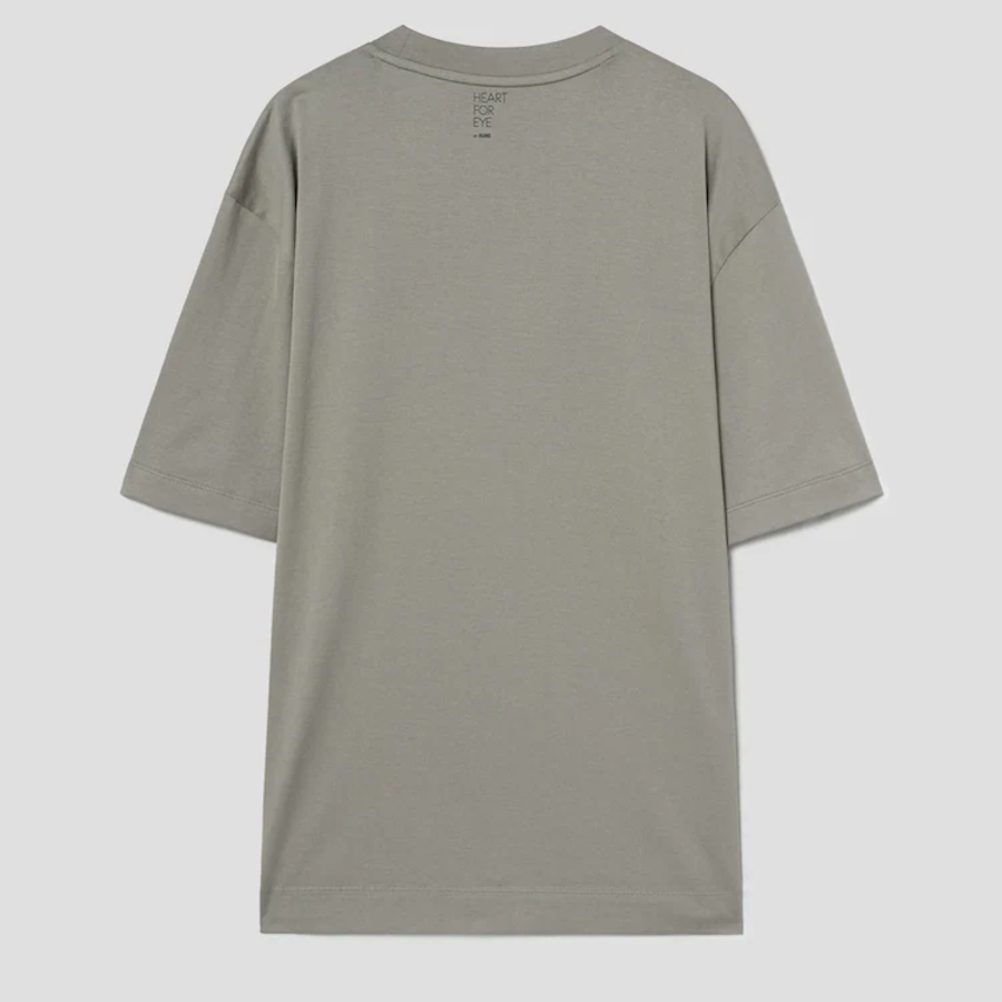 KUHO [HEART FOR EYE] Oversized T-Shirt - Khaki