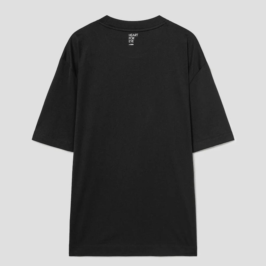 KUHO [HEART FOR EYE] Oversized T-Shirt - Black