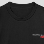 KUHO [HEART FOR EYE] Oversized T-Shirt - Black