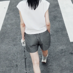 KUHO [Golf] Half Zip-Up High Neck Sleeveless Top - White