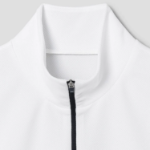 KUHO [Golf] Half Zip-Up High Neck Sleeveless Top - White