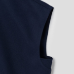 KUHO [Golf] Half Zip-Up High Neck Sleeveless Top - Navy