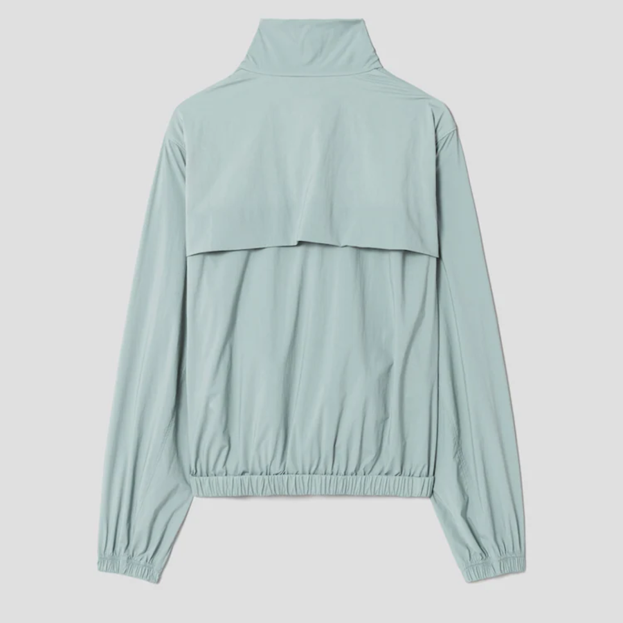 KUHO [Golf] Half Zip-Up High Neck Long Sleeve Top - Light Green