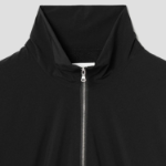 KUHO [Golf] Half Zip-Up High Neck Long Sleeve Top - Black
