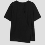 KUHO Cotton Round Neck Short Sleeve T-Shirt - Black