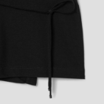 KUHO Cotton Round Neck Short Sleeve T-Shirt - Black