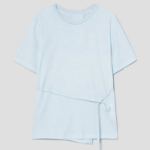KUHO Cotton Round Neck Short Sleeve T-Shirt - Sky Blue