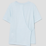KUHO Cotton Round Neck Short Sleeve T-Shirt - Sky Blue