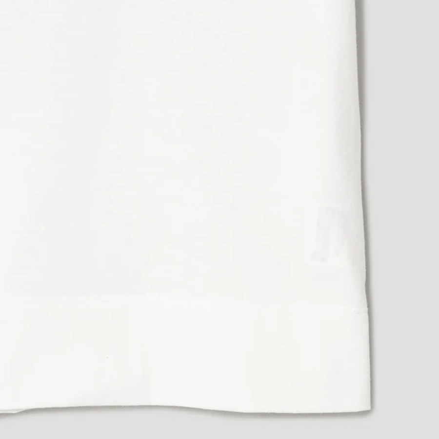 KUHO Cotton Appliqué Accentuated T-Shirt — White