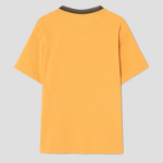 KUHO Cotton Appliqué Accentuated T-Shirt - Yellow