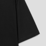 KUHO Cotton Drape Details T-Shirt- Black