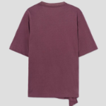 KUHO Cotton Drape Details T-Shirt - Purple