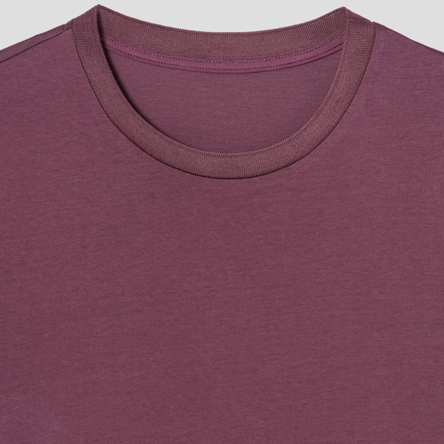 KUHO Cotton Drape Details T-Shirt - Purple