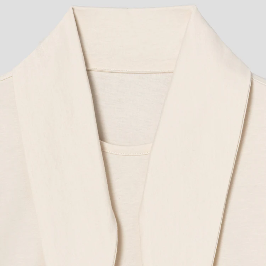 KUHO Jersey Scarf Short Sleeve T-Shirt — Ivory