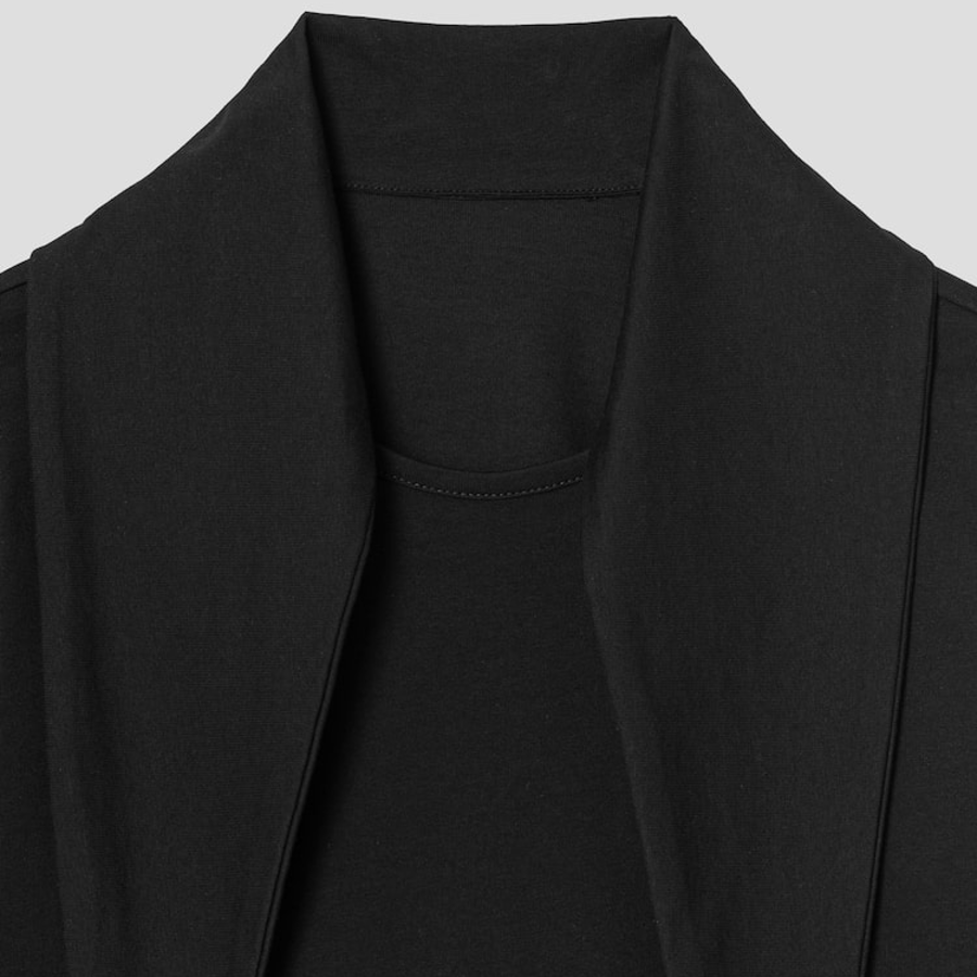 KUHO Jersey Scarf Short Sleeve T-Shirt - Black