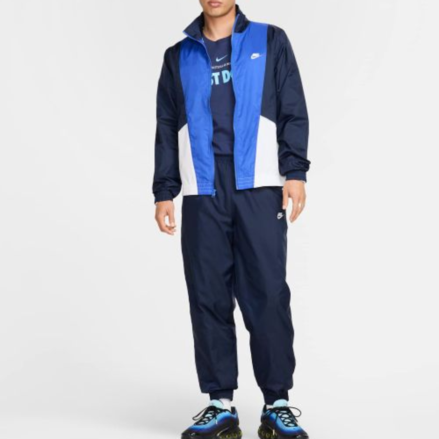 Nike Club Woven Tracksuit — Obsidian / White