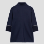 KUHO Golf Collar Neck Half Zip-Up Top — Navy