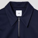 KUHO Golf Collar Neck Half Zip-Up Top — Navy