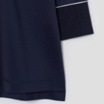 KUHO Golf Collar Neck Half Zip-Up Top — Navy