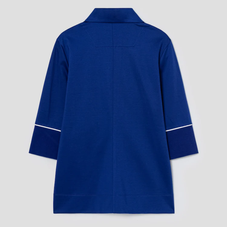 KUHO [Golf] Collar Neck Half Zip-Up Top - Royal Blue
