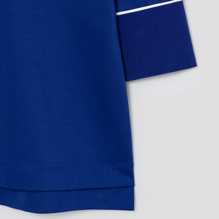 KUHO [Golf] Collar Neck Half Zip-Up Top - Royal Blue