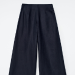 COS Linen Wide-Leg Trousers – Navy