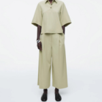 COS Crop Wide-Leg Trousers – Light Green