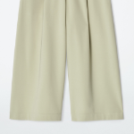 COS Crop Wide-Leg Trousers – Light Green