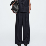 COS Relaxed Linen-Blend Wide-Leg Trousers – Navy