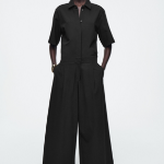 COS Short Sleeve Jumpsuit – Black