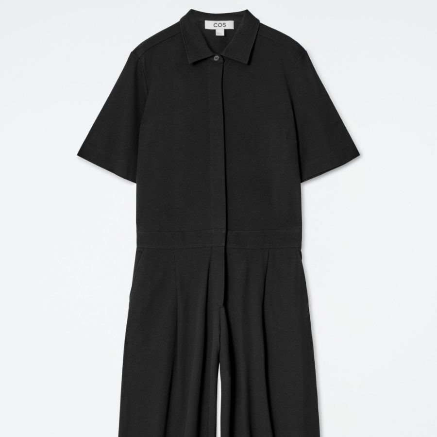 COS Short Sleeve Jumpsuit – Black