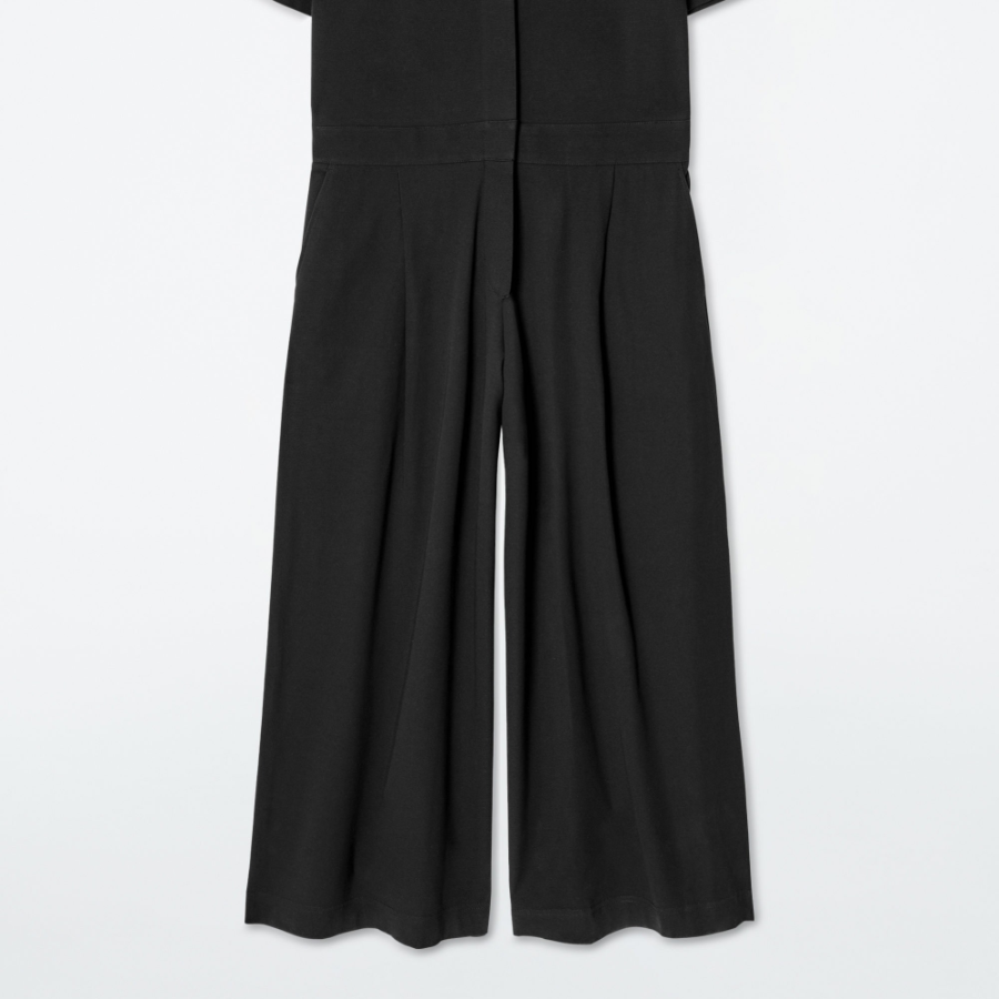 COS Short Sleeve Jumpsuit – Black