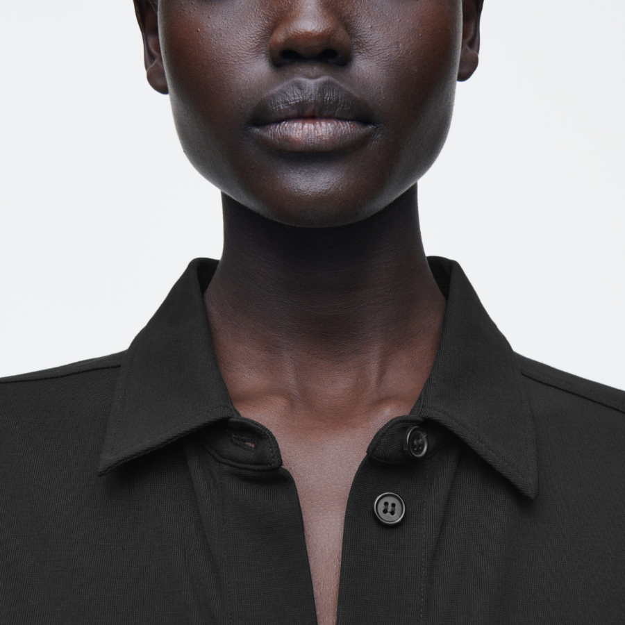 COS Short Sleeve Jumpsuit – Black