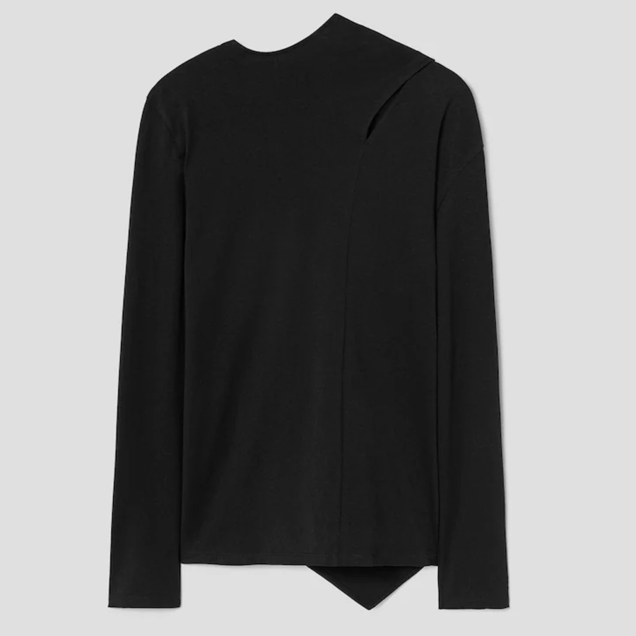 KUHO Scarf Jersey T-Shirt - Black