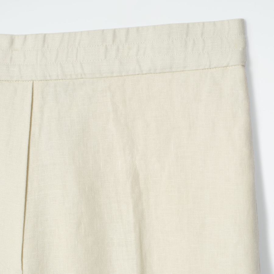 COS Straight-Leg Tailored Linen Trousers – Butter Yellow