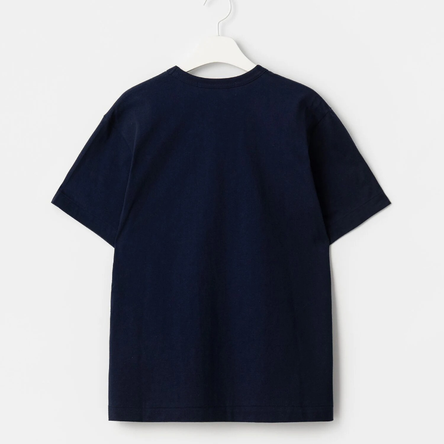 PLAY COMME des GARÇONS Double Heart Wappen T-Shirt — Navy