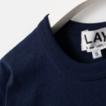 PLAY COMME des GARÇONS Double Heart Wappen T-Shirt — Navy