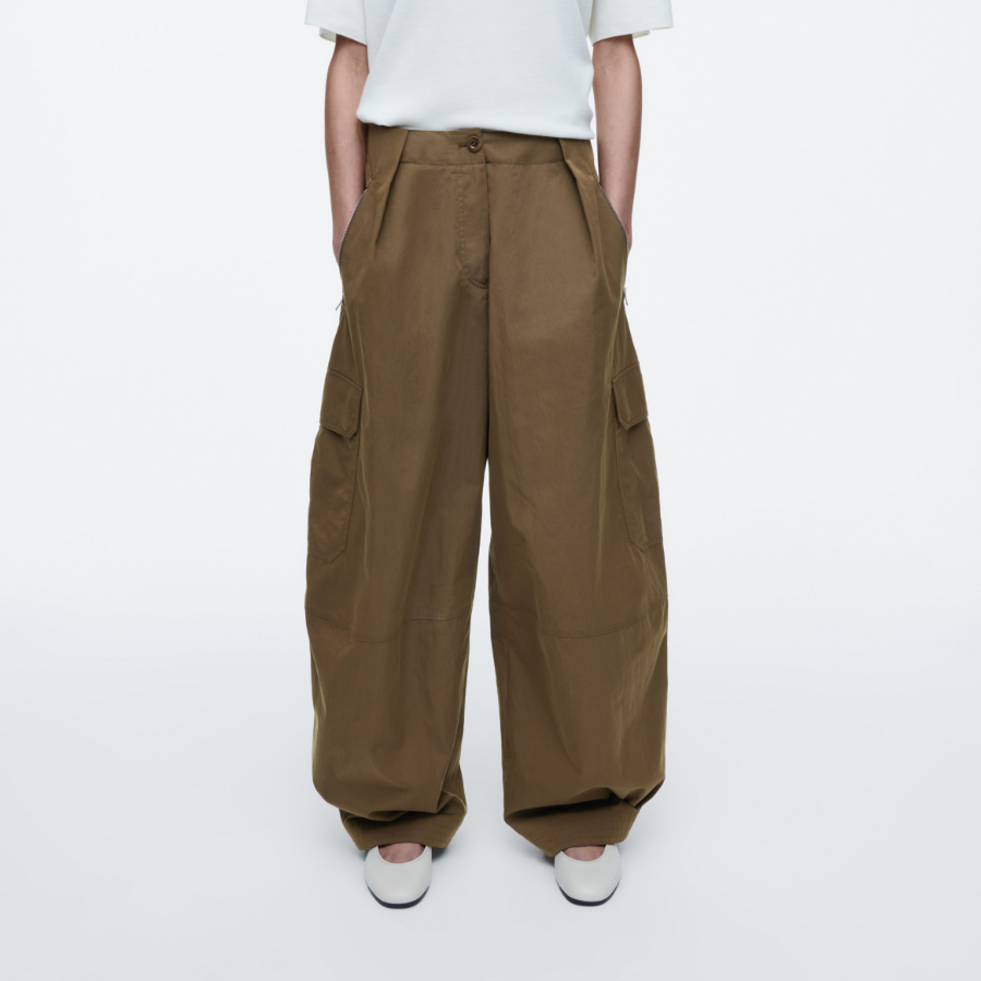 COS Utility Barrel Leg Trousers – Brown