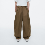 COS Utility Barrel Leg Trousers – Brown