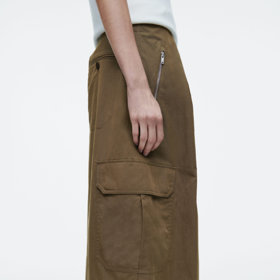 COS Utility Barrel Leg Trousers – Brown