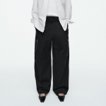 COS Utility Barrel Leg Cargo Trousers – Black