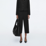 COS Wool Blend Capri Trousers – Black