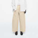 COS Relaxed Barrel Leg Trousers – Beige