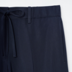 COS Drawstring Straight-Leg Trousers – Navy