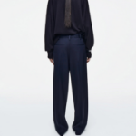 COS Drawstring Straight-Leg Trousers – Navy