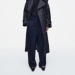 COS Drawstring Straight-Leg Trousers – Navy