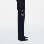 COS Drawstring Straight-Leg Trousers – Navy