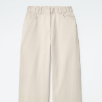 COS Wide-Leg Cotton Trousers – Light Beige