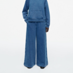 COS Denim Wash Jersey Jogger – Blue