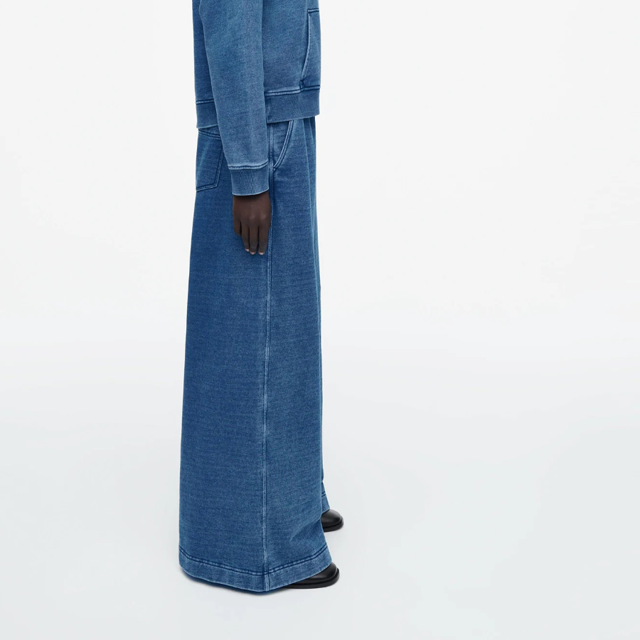 COS Denim Wash Jersey Jogger – Blue